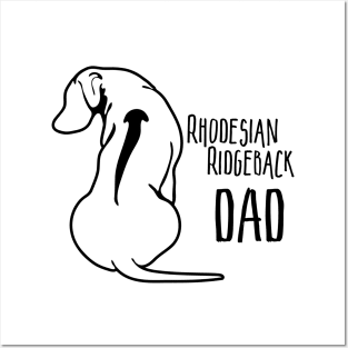 Funny Proud Rhodesian Ridgeback Dad dog lover Posters and Art